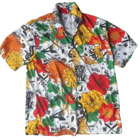 Chicago White Sox MLB Hawaiian Shirt Adult Medium - Picture 1 of 4